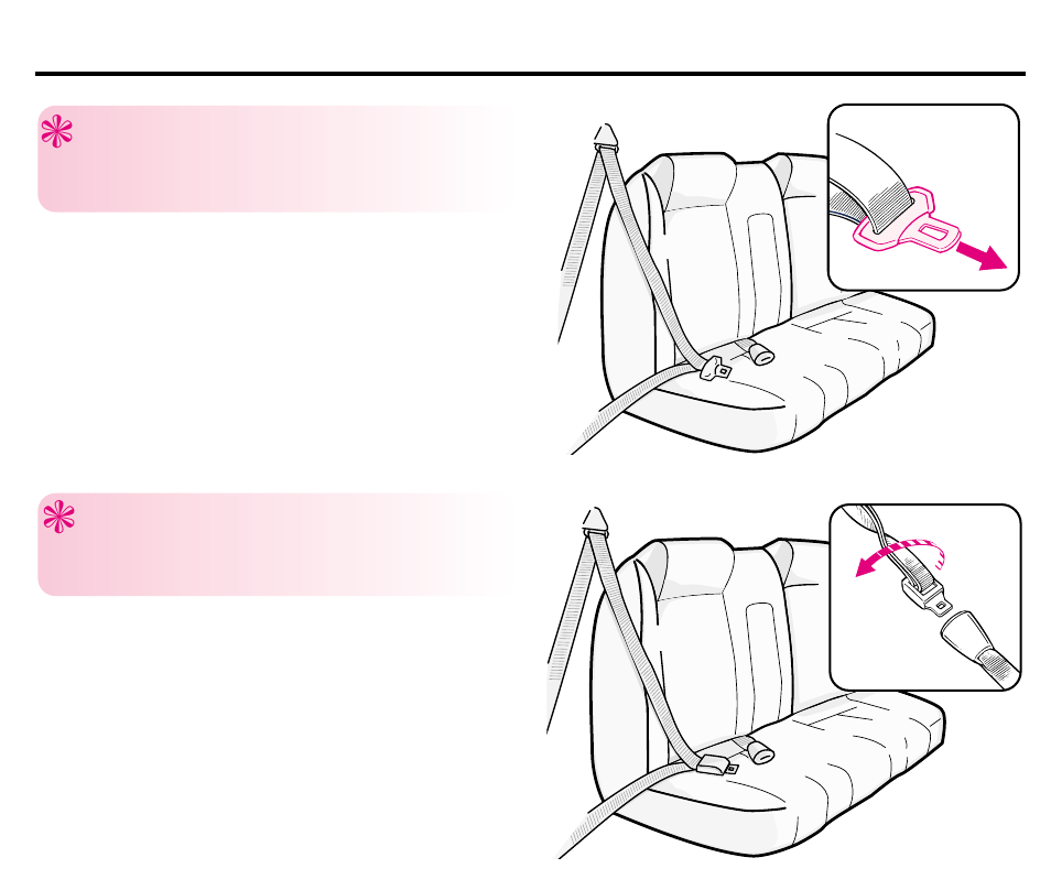 Cinturones de seguridad del vehículo | Graco ISPC008BA 08/02 User Manual | Page 72 / 80