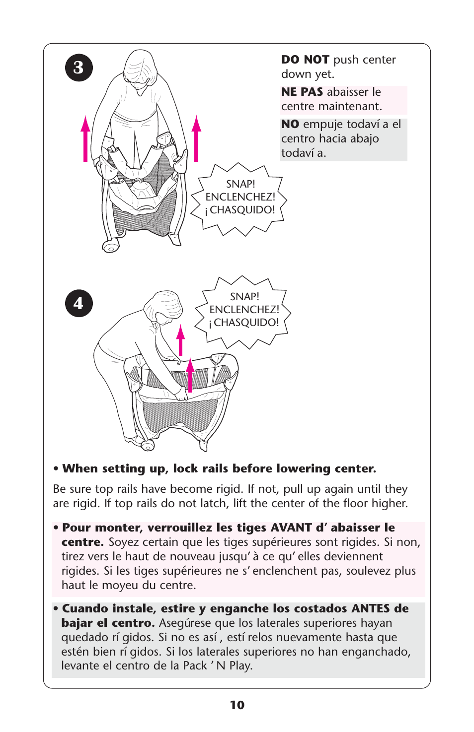 Graco Pack 'n Play ISPP067AC User Manual | Page 10 / 24