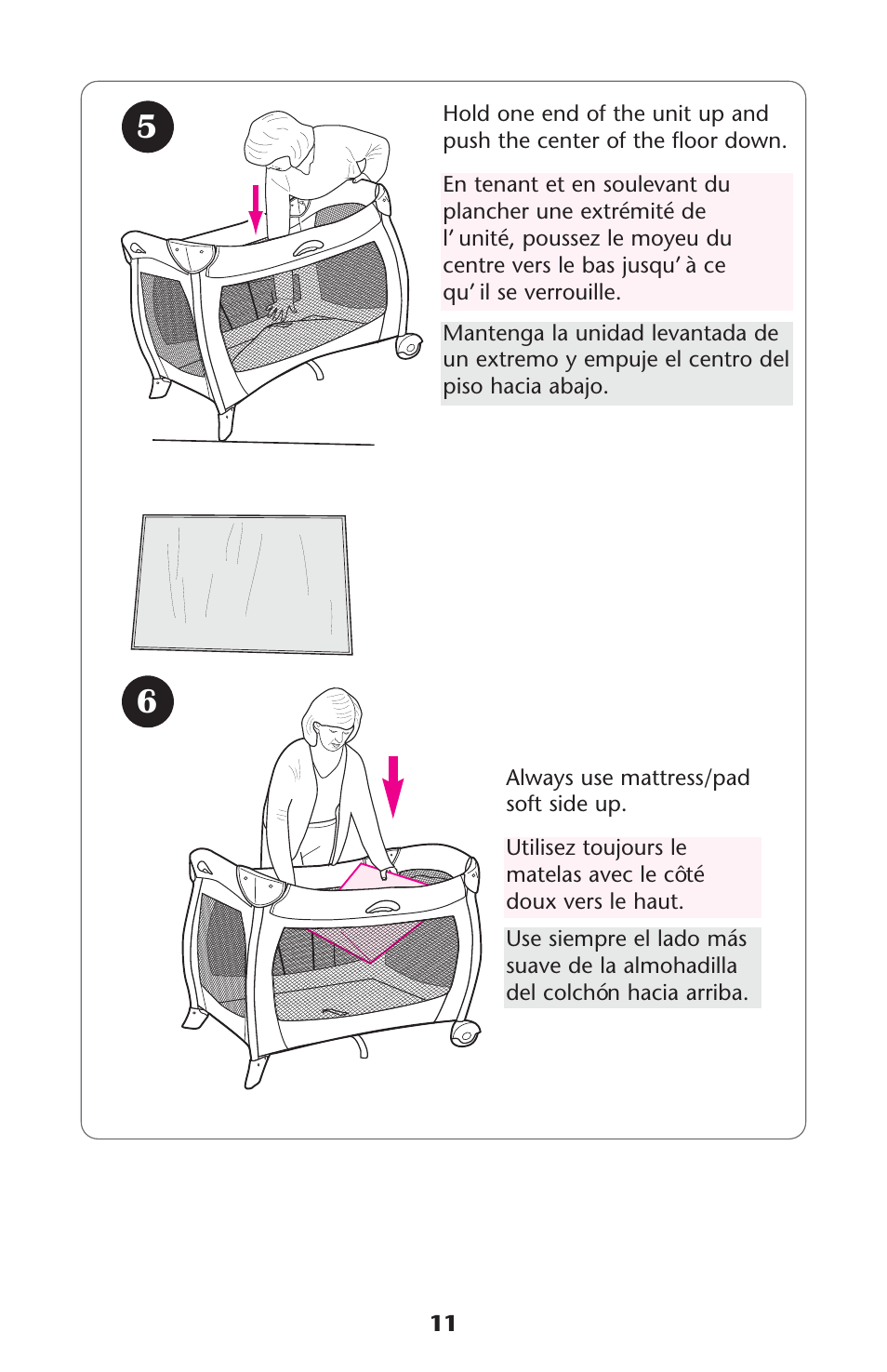 Graco Pack 'n Play ISPP067AC User Manual | Page 11 / 24