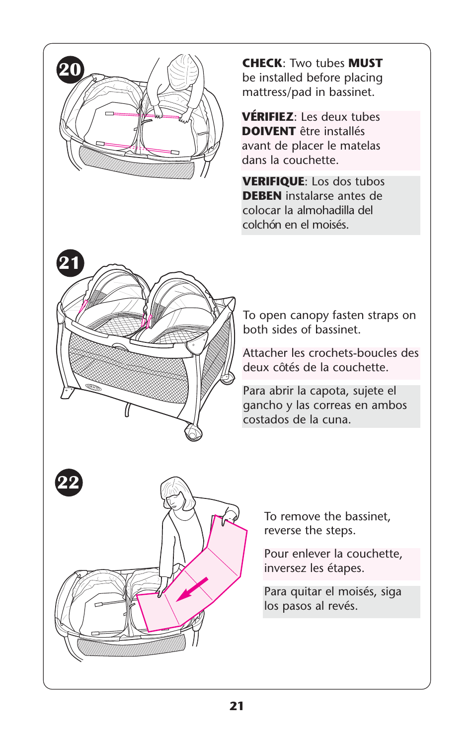 Graco Pack 'n Play ISPP067AC User Manual | Page 21 / 24