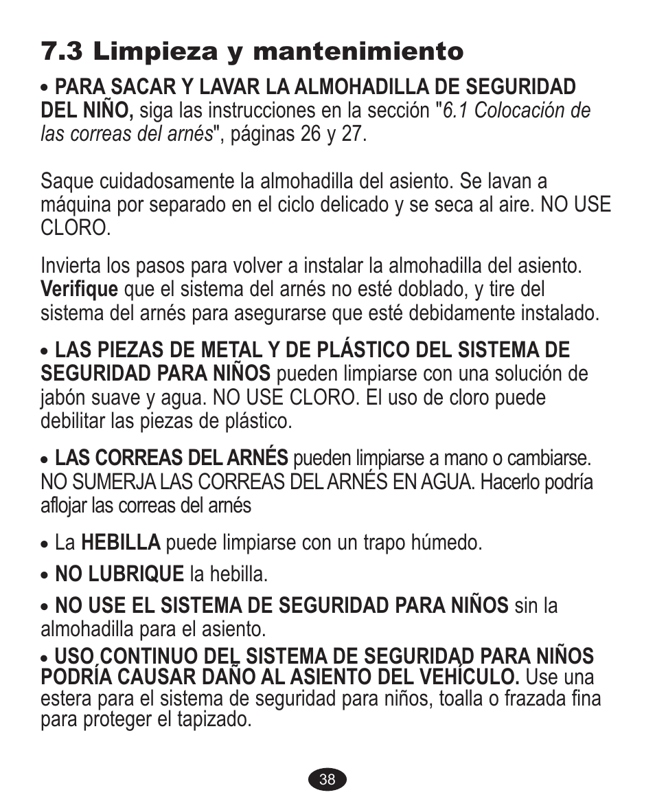 3 limpieza y mantenimiento | Graco 1757978 User Manual | Page 110 / 112