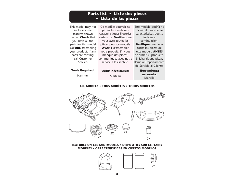 Graco PD108602A User Manual | Page 8 / 132