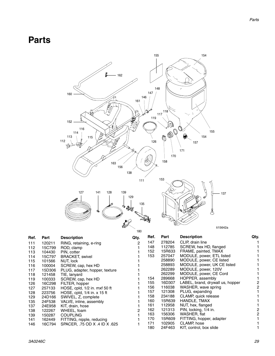 Parts | Graco 258906 User Manual | Page 29 / 40