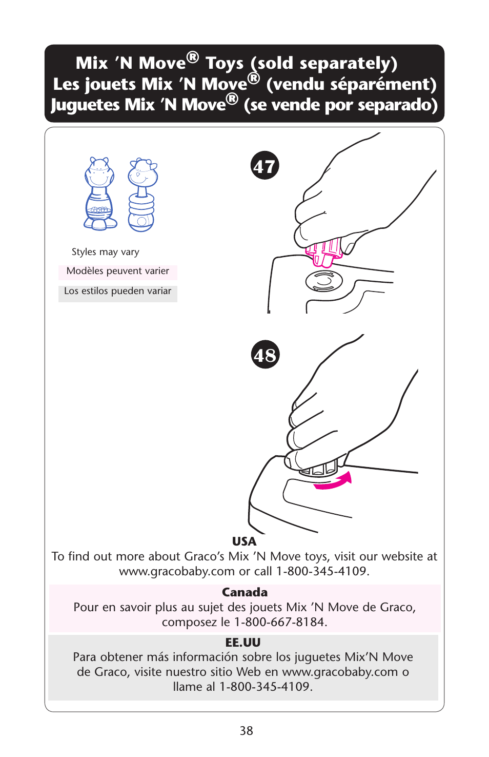 Graco 1C06WYN User Manual | Page 38 / 40