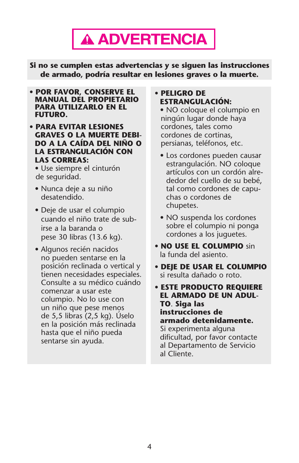 Graco 1C06WYN User Manual | Page 4 / 40