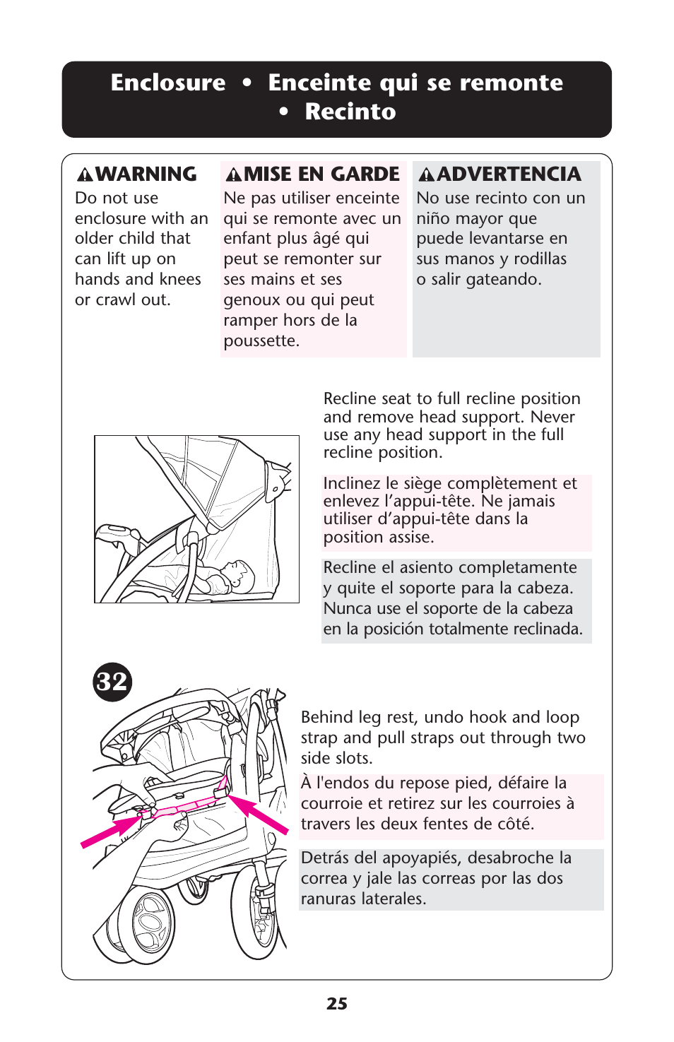 Enclosure • enceinte qui se remonte • recinto | Graco ISPA162AB User Manual | Page 25 / 128