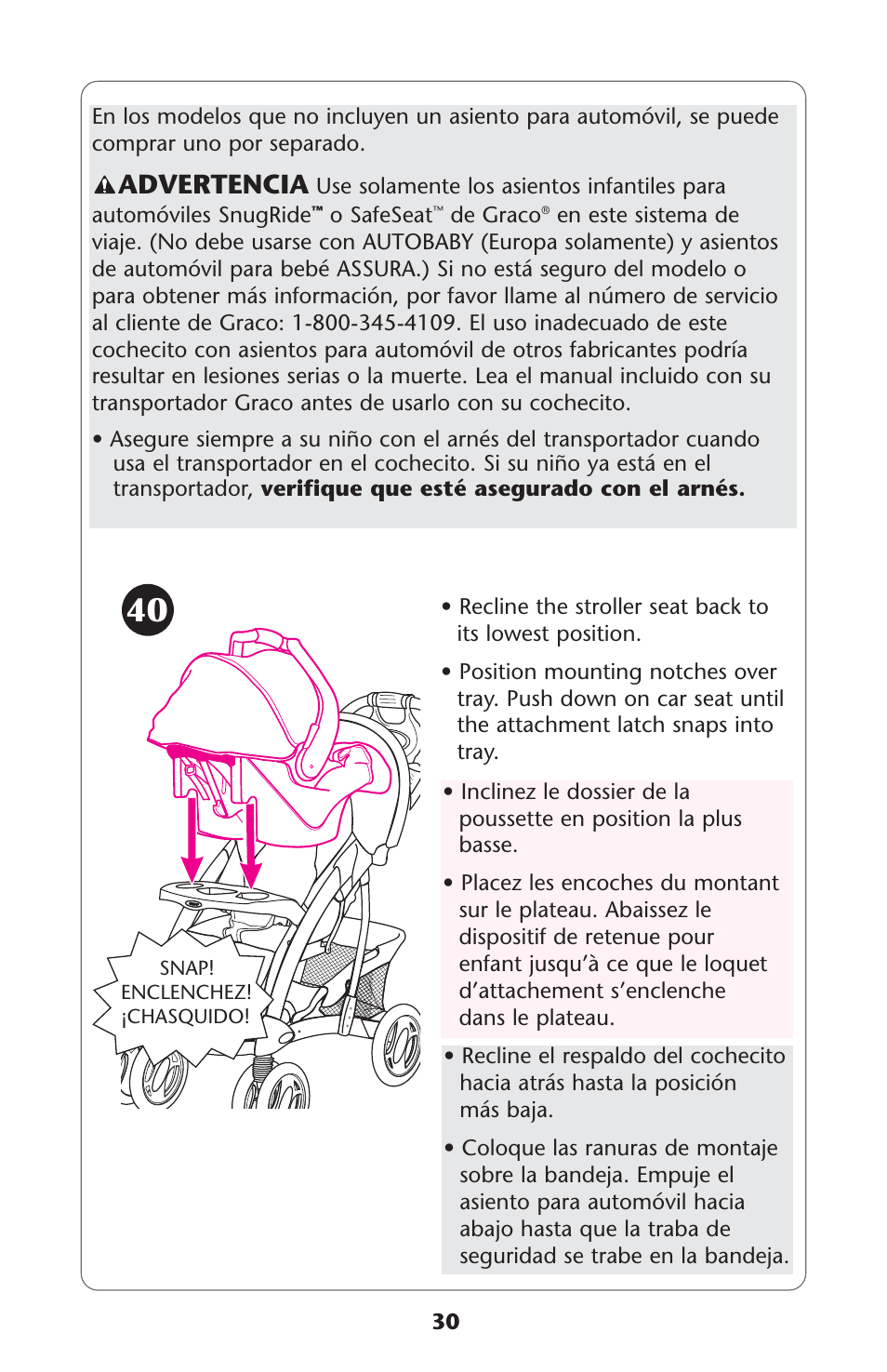 Advertencia | Graco ISPA162AB User Manual | Page 30 / 128