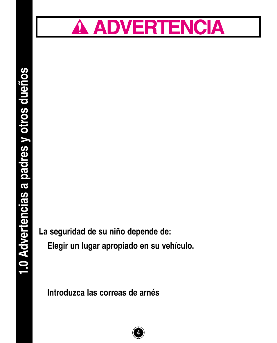 0 ad ver tencias a padres y otr os dueños | Graco ISPA162AB User Manual | Page 88 / 128