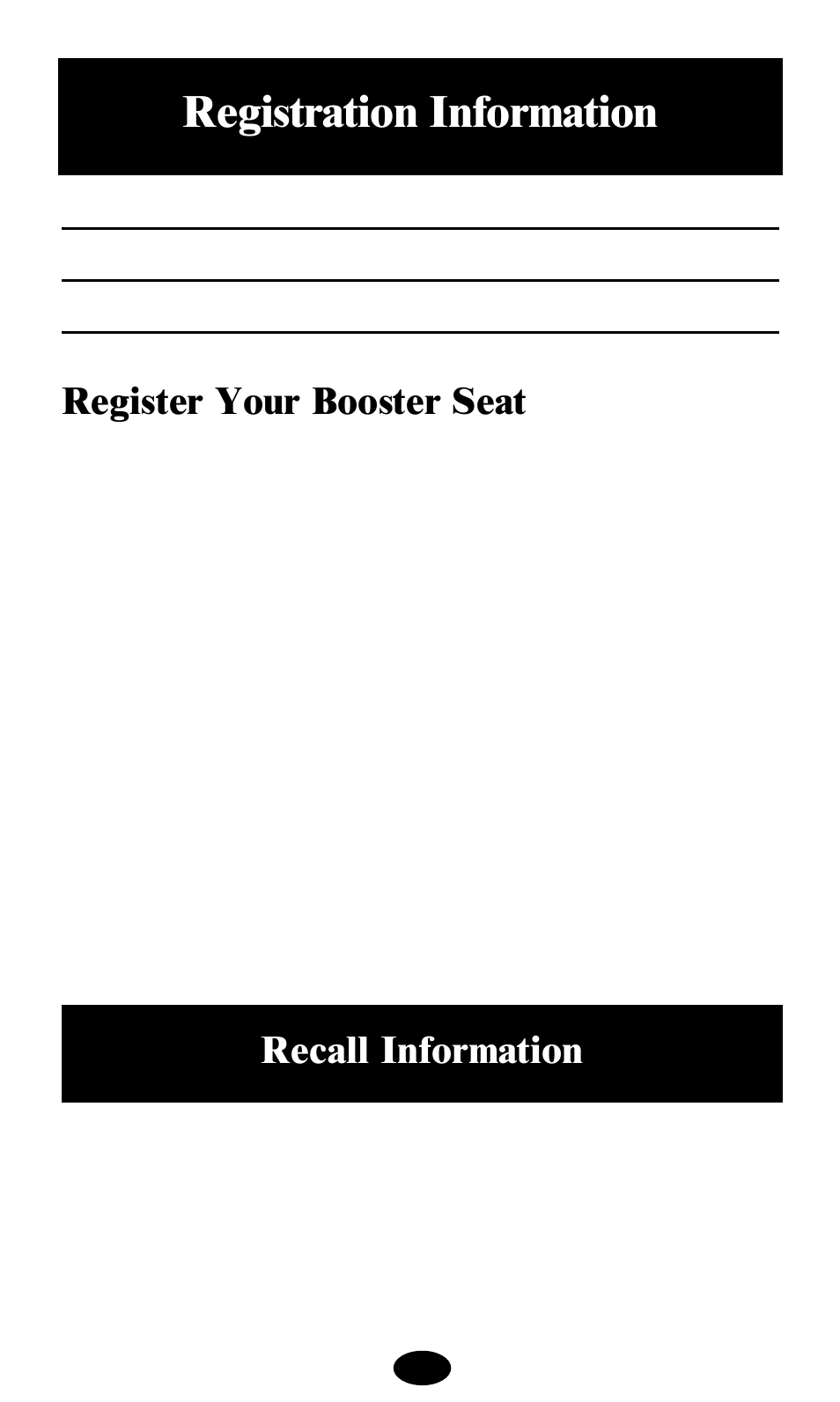 Registration information, Register your booster seat, Recall information | Graco deluxe series User Manual | Page 3 / 80