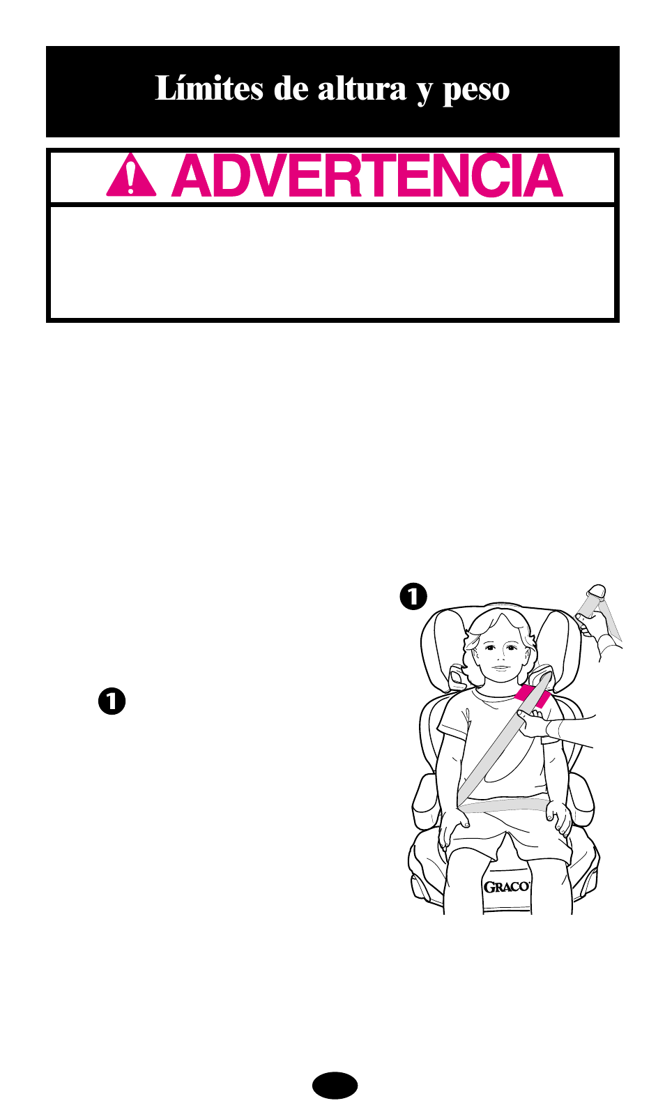 Límites de altura y peso | Graco deluxe series User Manual | Page 56 / 80