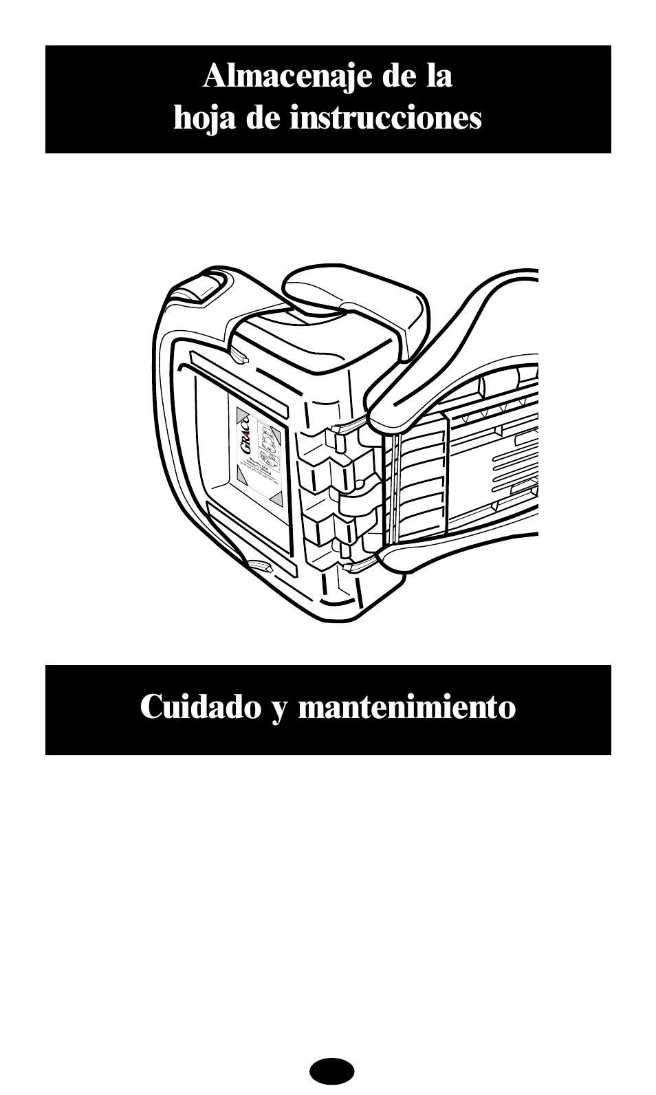 Cuidado y mantenimiento, Almacenaje de la hoja de instrucciones | Graco deluxe series User Manual | Page 76 / 80