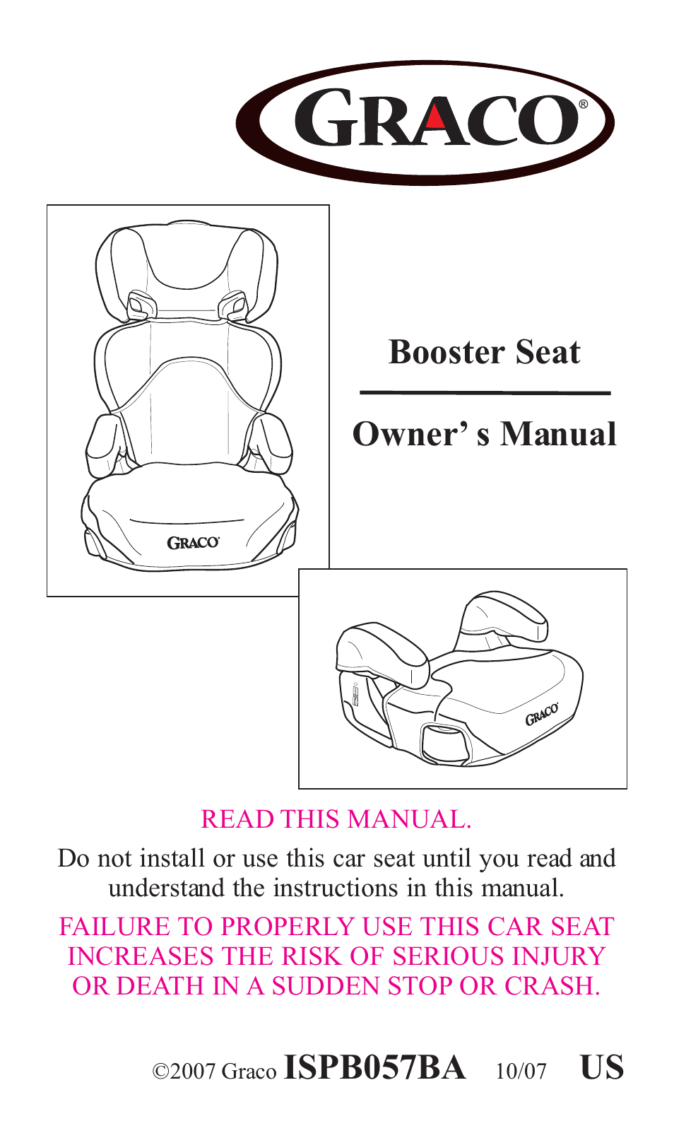 Graco ISPB057BA User Manual | 80 pages