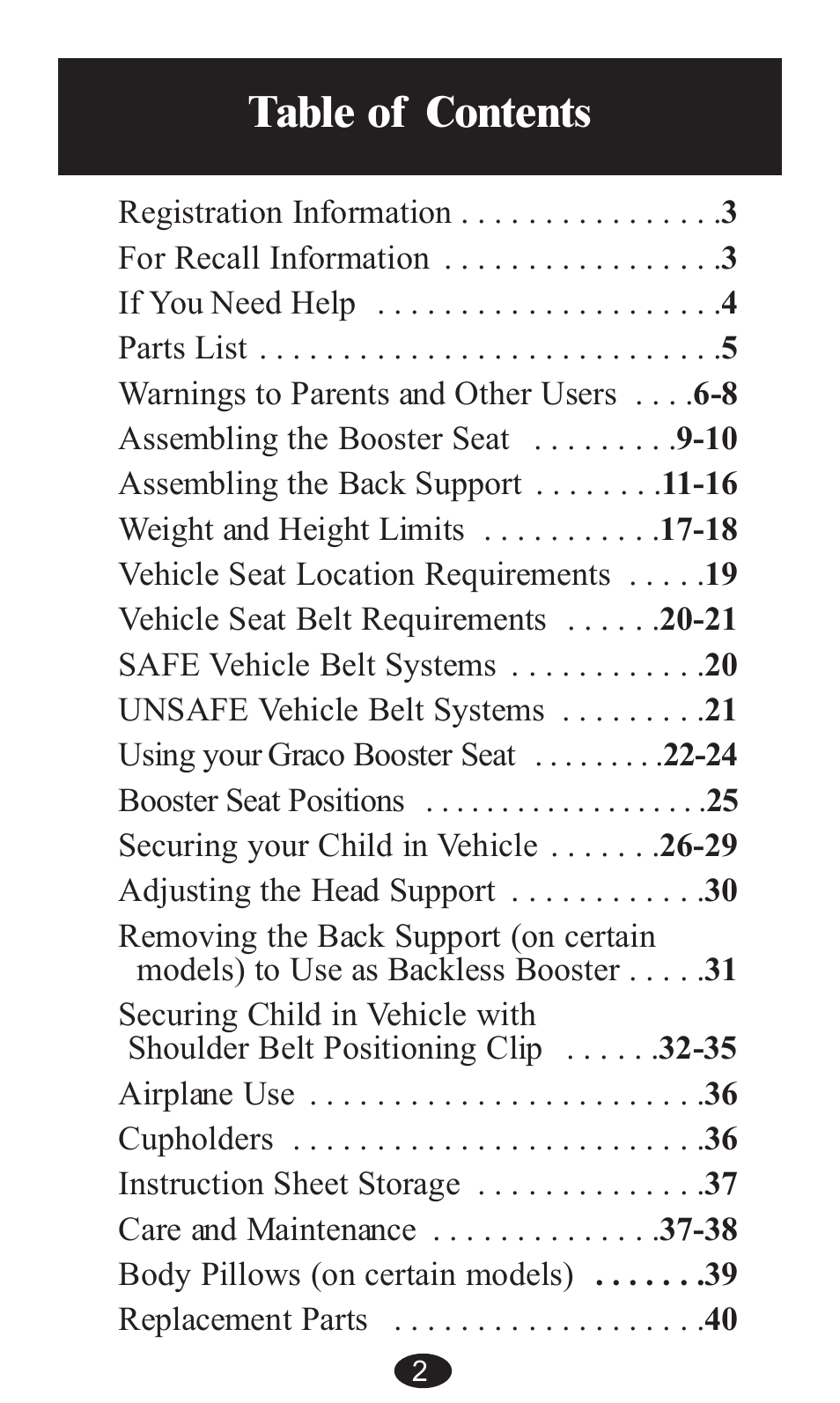 Graco ISPB057BA User Manual | Page 2 / 80