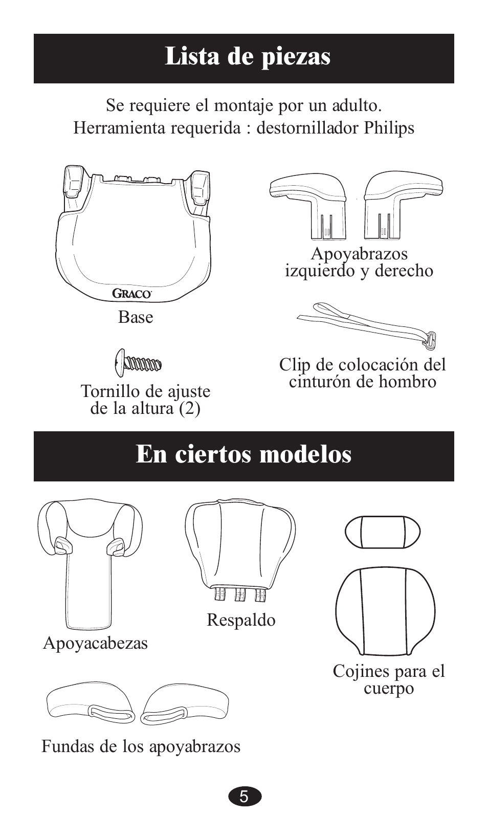 Lista de piezas, En ciertos modelos | Graco ISPB057BA User Manual | Page 45 / 80