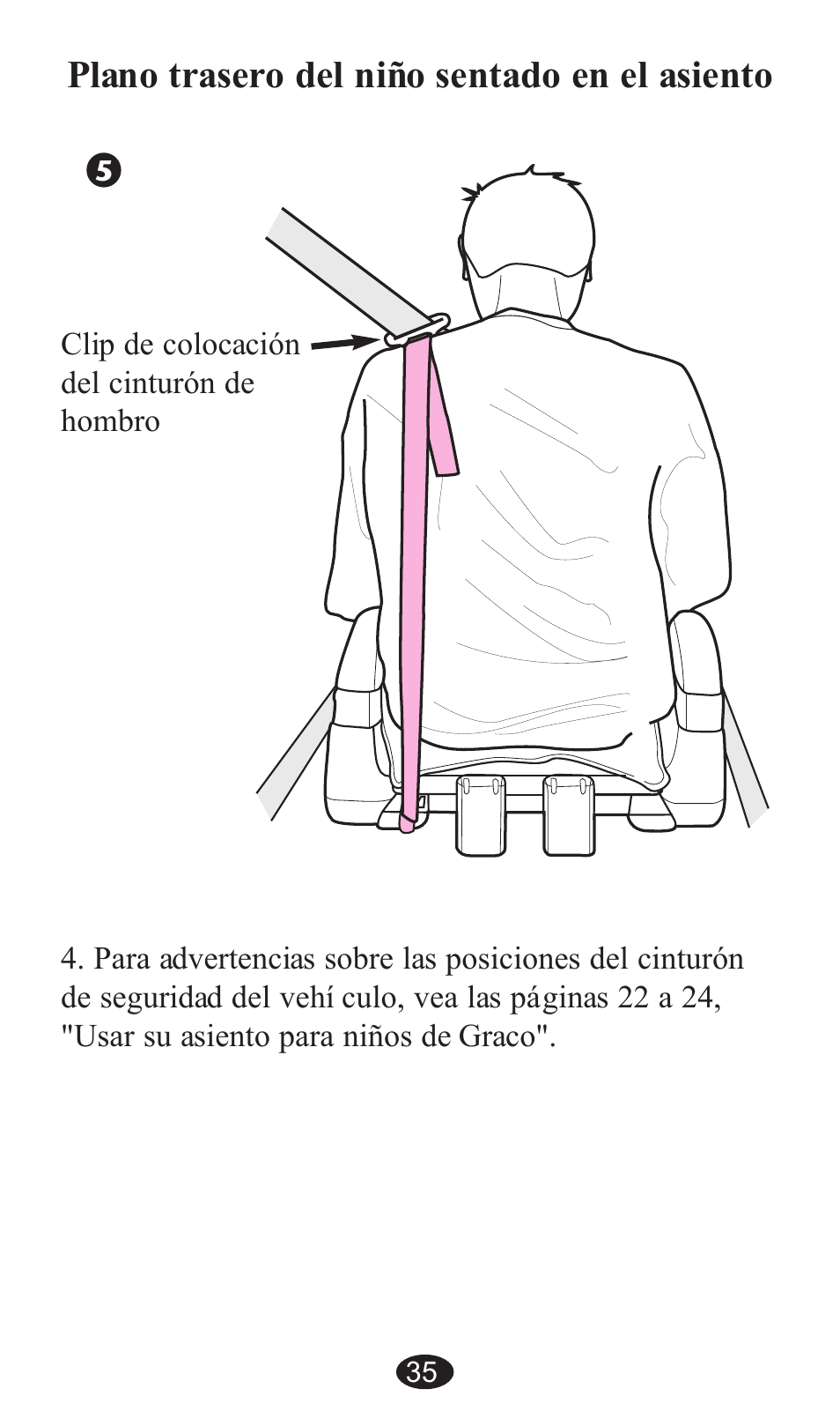 Plano trasero del niño sentado en el asiento | Graco ISPB057BA User Manual | Page 75 / 80