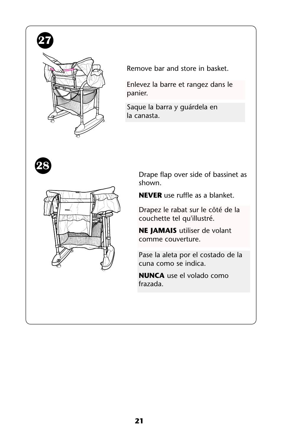 Graco Crib User Manual | Page 21 / 40