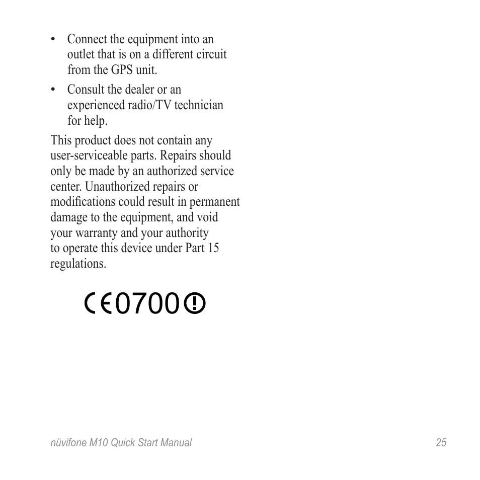 Graco NUVIFONE M10 User Manual | Page 25 / 28