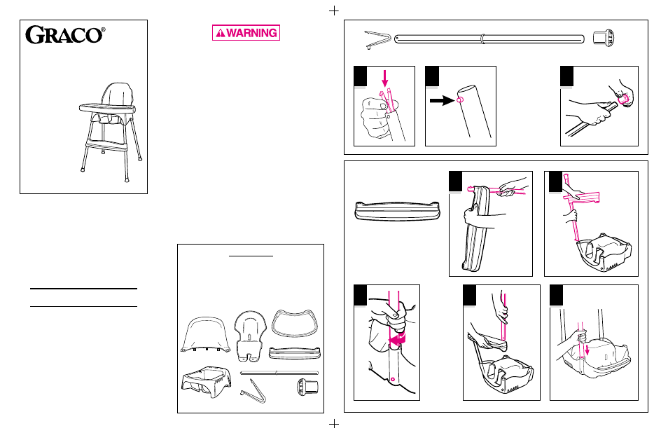 Highchair, Owner’s manual | Graco 3170 User Manual | Page 2 / 4