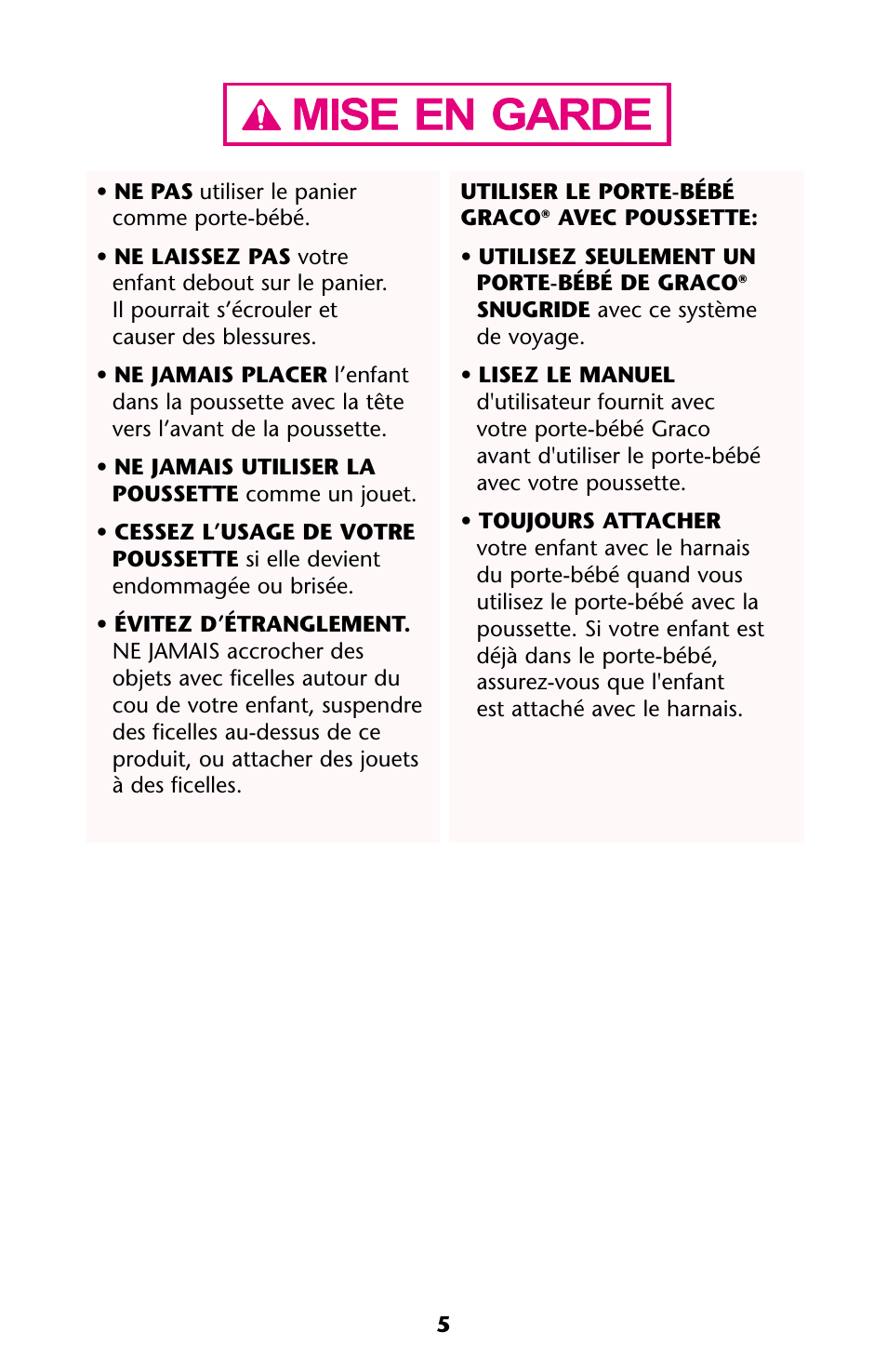 Graco ISPA112AA User Manual | Page 5 / 40