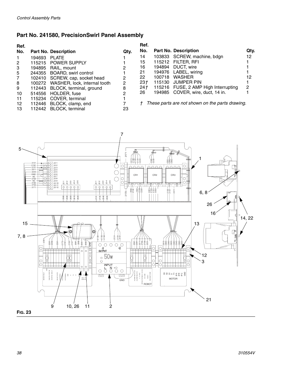 38 w | Graco PRECISIONSWIRL 310554V User Manual | Page 38 / 46