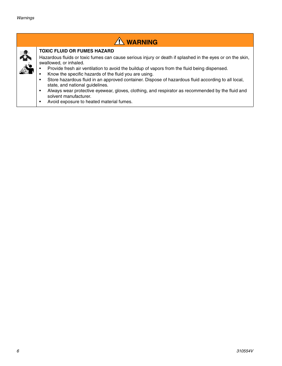 Warning | Graco PRECISIONSWIRL 310554V User Manual | Page 6 / 46