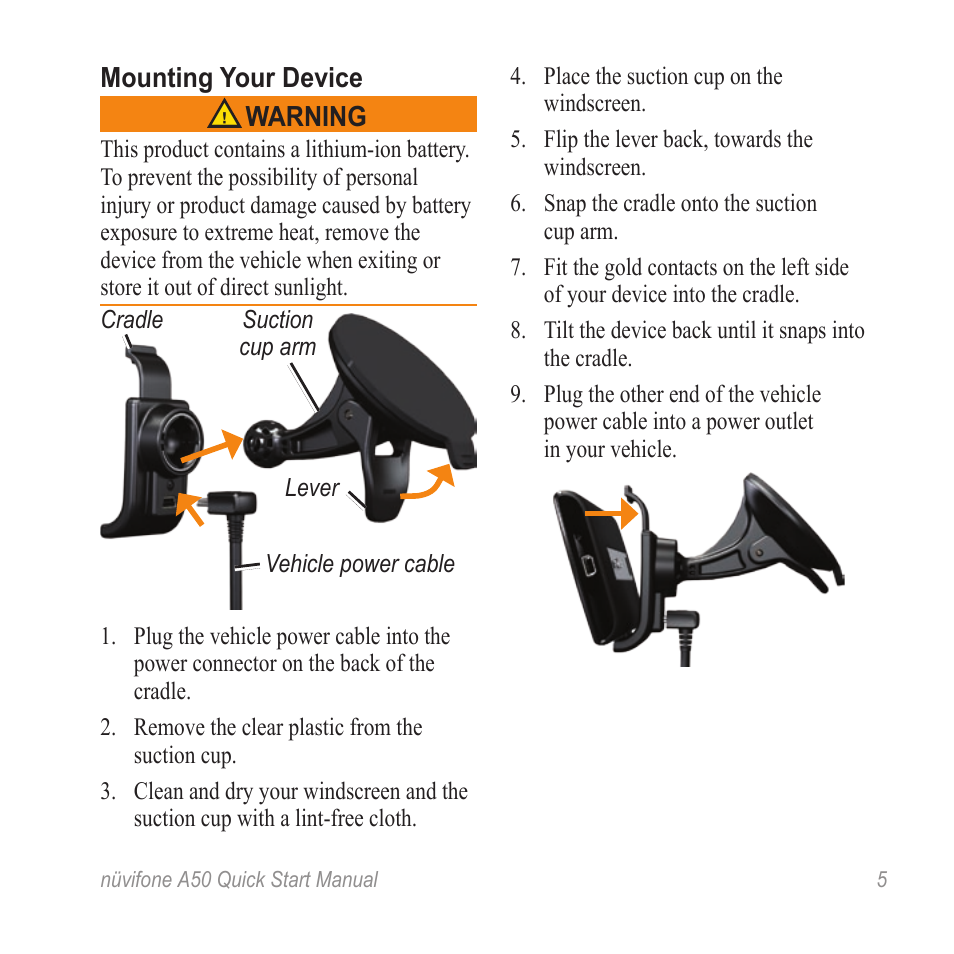 Graco NUVIFONE 50Q User Manual | Page 5 / 20