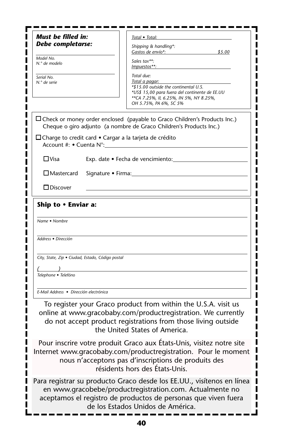 Graco ISPS013AC User Manual | Page 40 / 40