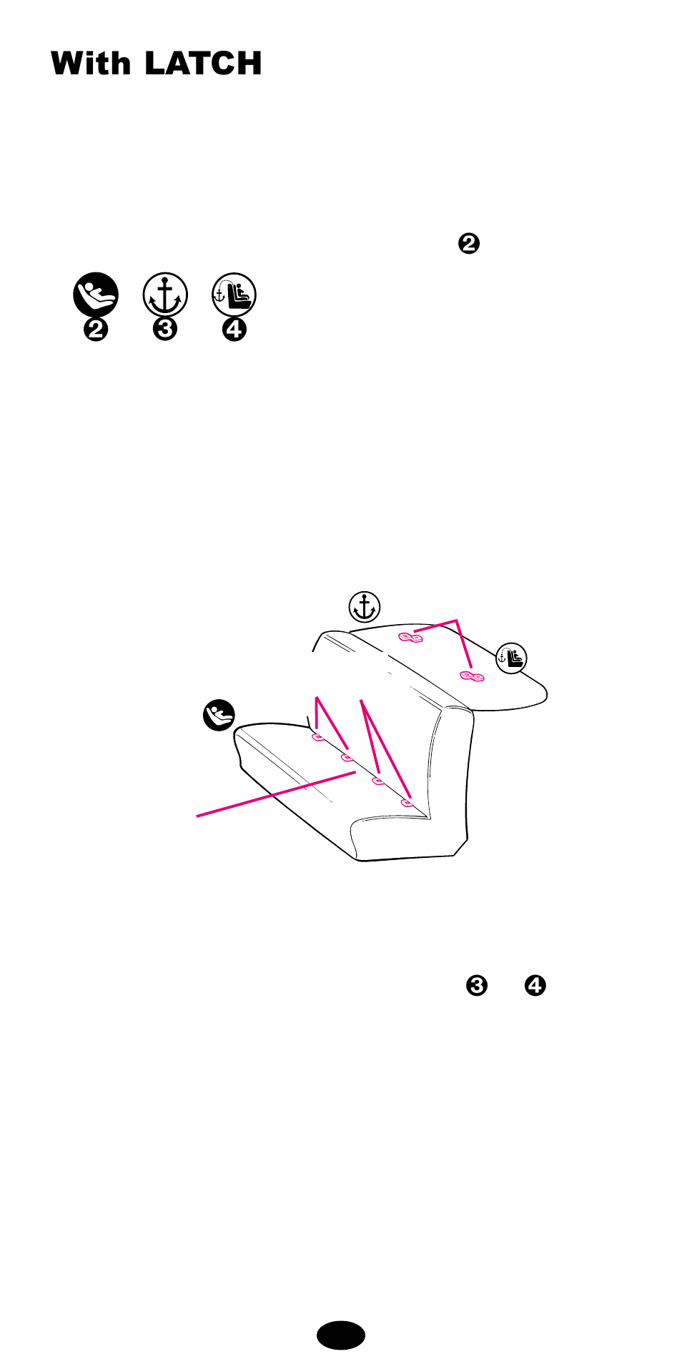With latch | Graco Car Seat/Booster User Manual | Page 17 / 76