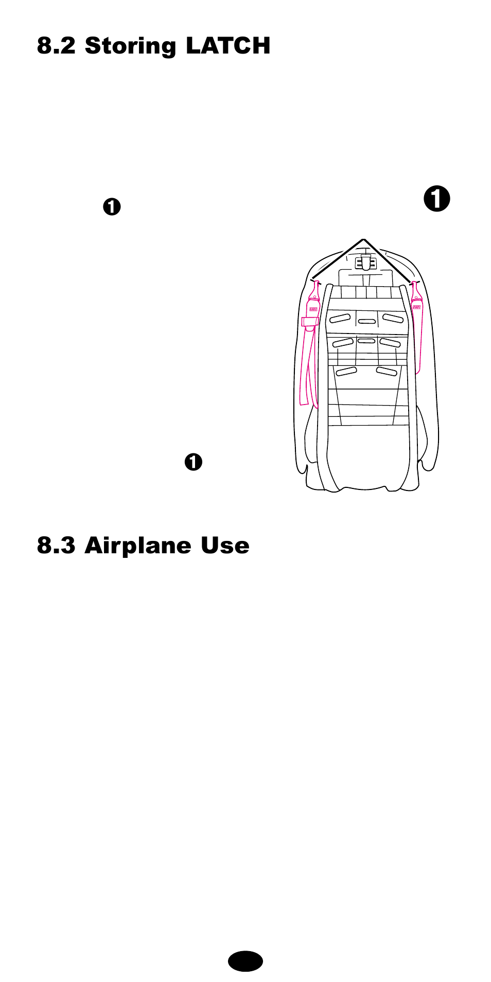 3 airplane use, 2 storing latch | Graco Car Seat/Booster User Manual | Page 32 / 76