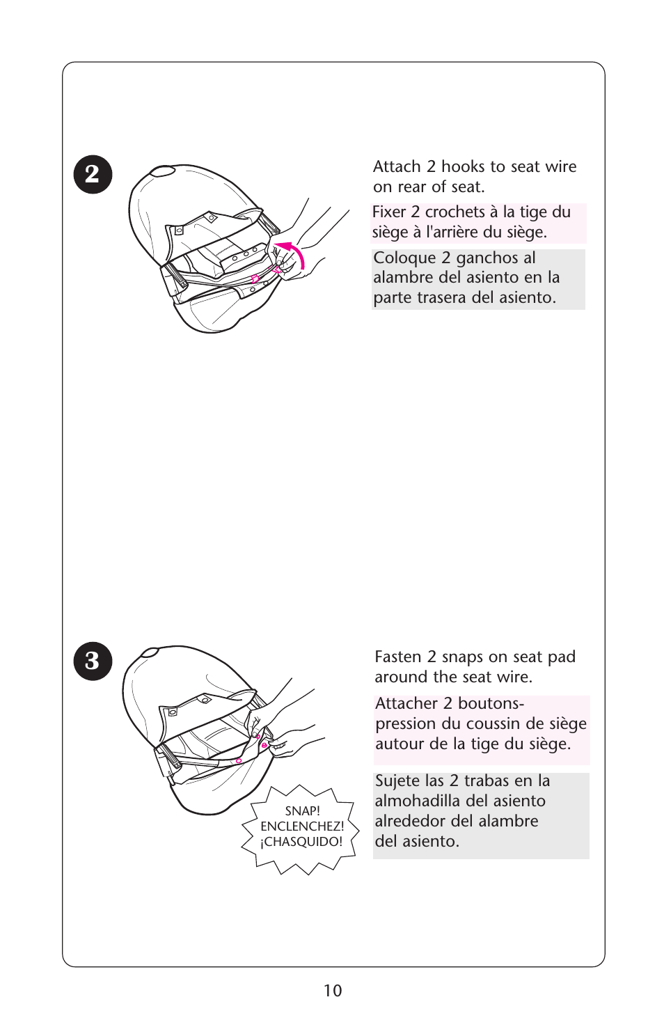 Graco Lovin' Hug 1757814 User Manual | Page 10 / 48