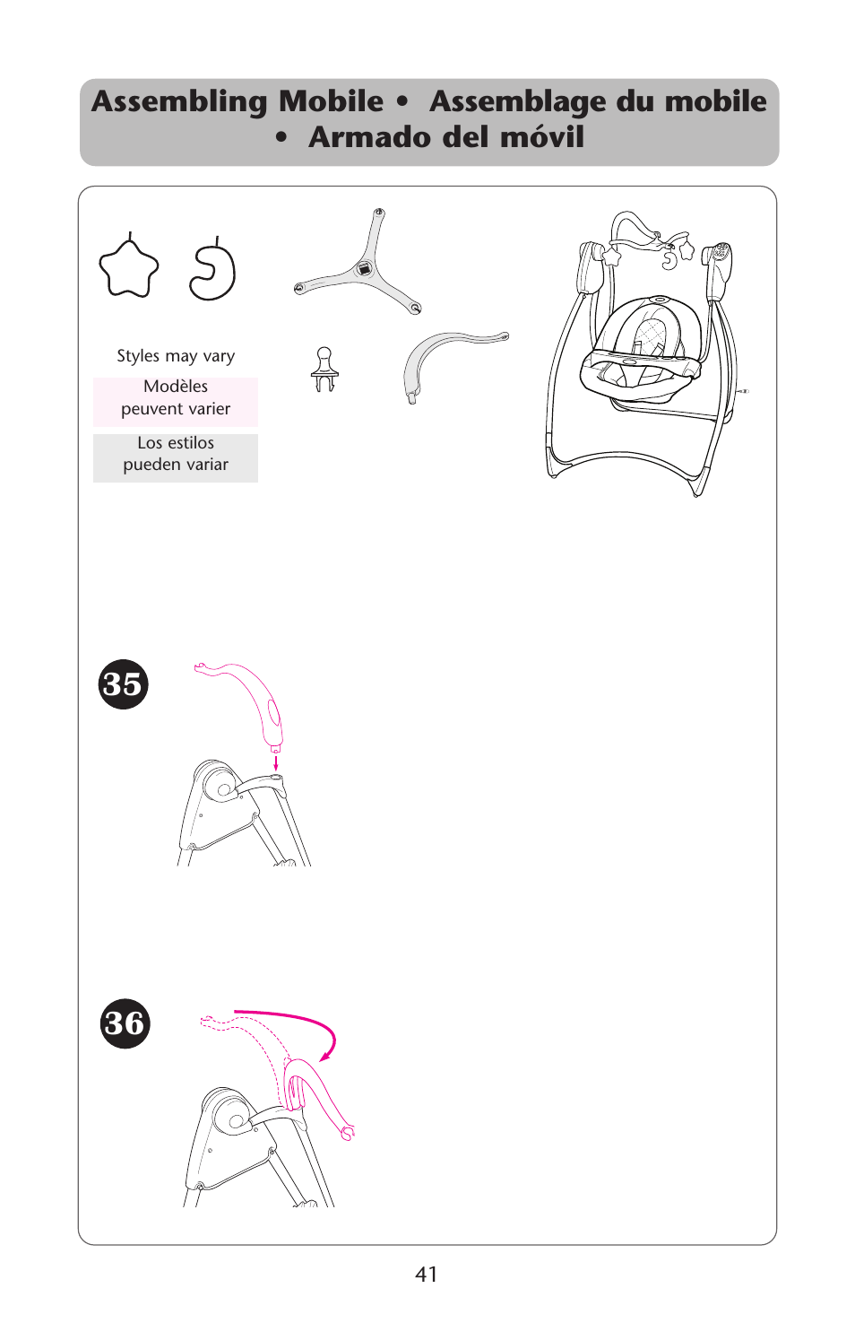 Graco Lovin' Hug 1757814 User Manual | Page 41 / 48