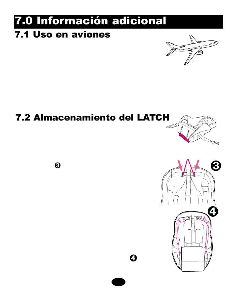 0 información adicional, Uso en aviones | Graco ISPA063AA User Manual | Page 107 / 112