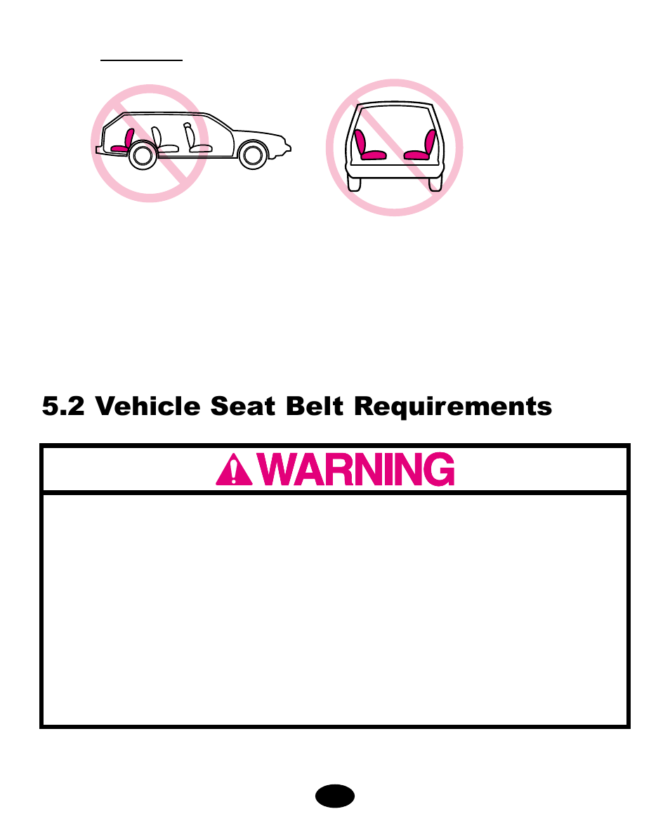2 vehicle seat belt requirements | Graco ISPA063AA User Manual | Page 51 / 112