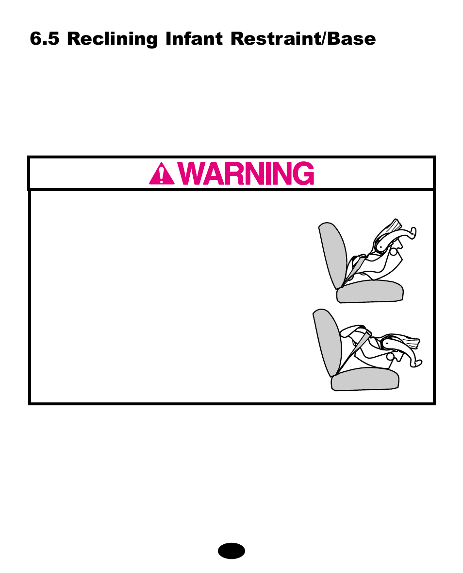 5 reclining infant restraint/base | Graco ISPA063AA User Manual | Page 64 / 112