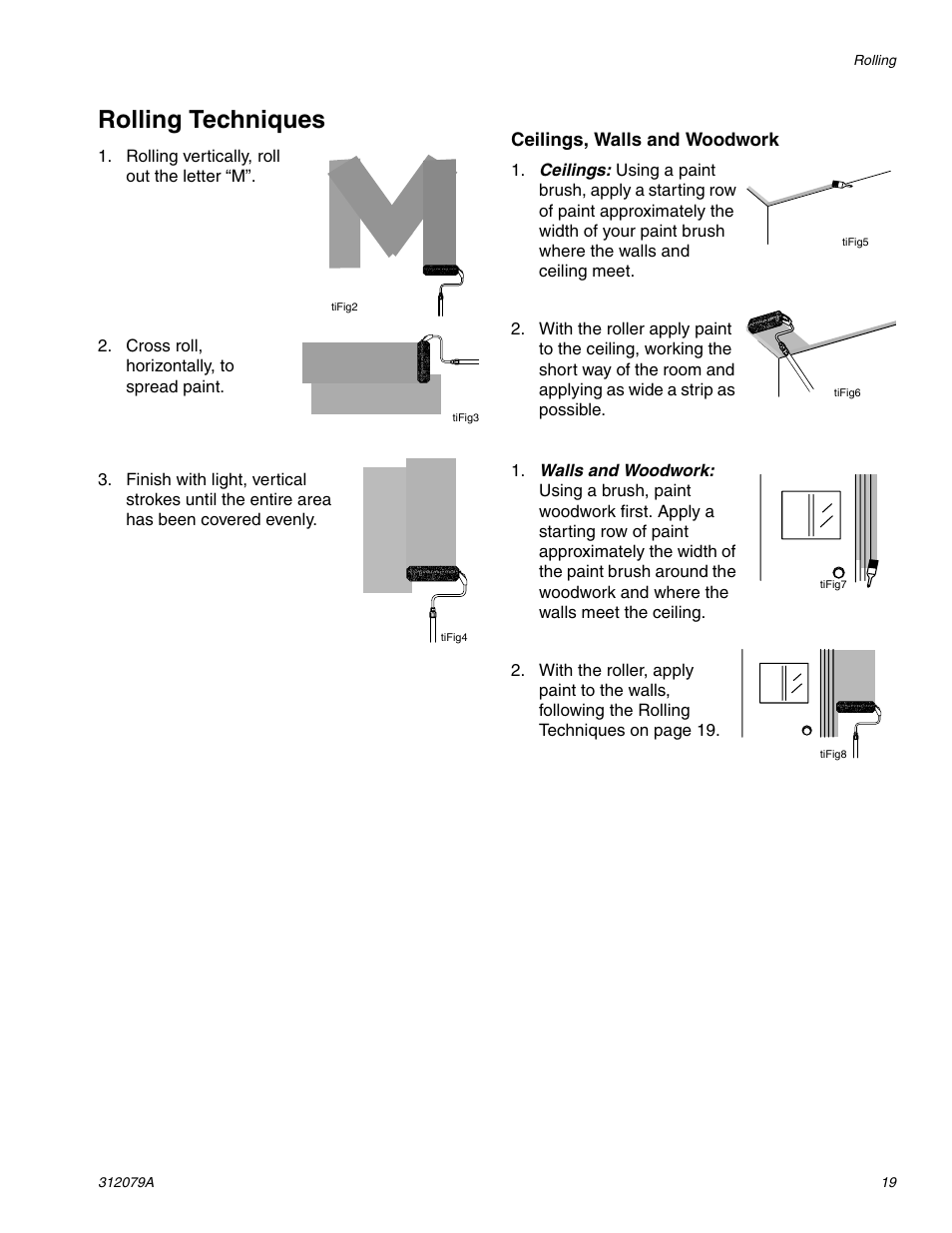 Rolling techniques | Graco MAGNUM 261800 User Manual | Page 19 / 36