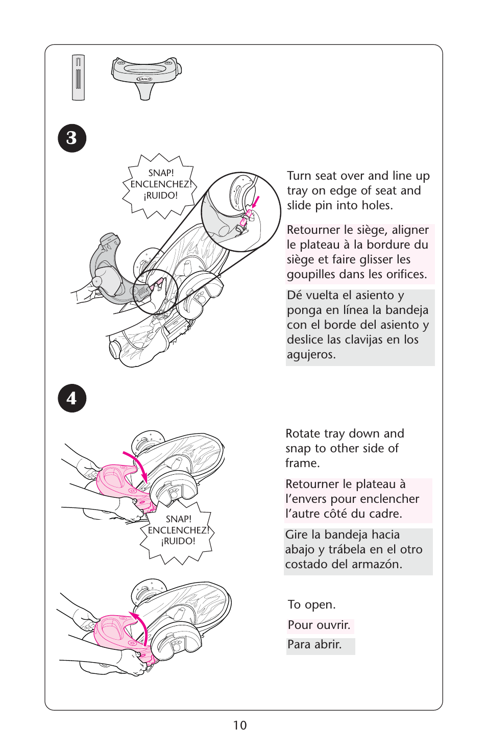 Graco Swing n' Bounce User Manual | Page 10 / 52