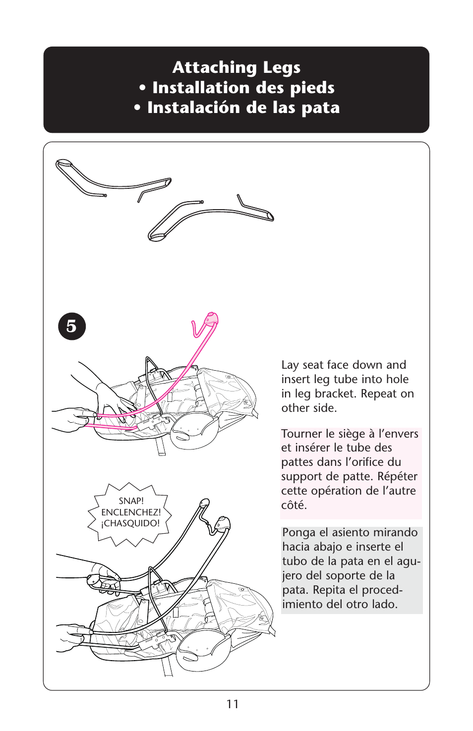 Graco Swing n' Bounce User Manual | Page 11 / 52