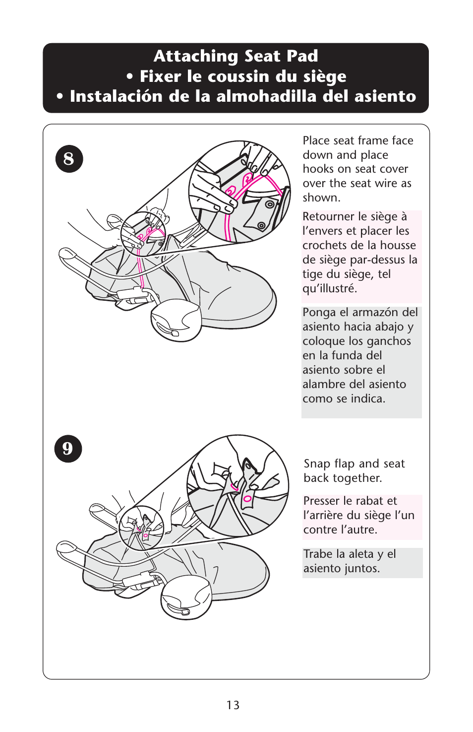 Graco Swing n' Bounce User Manual | Page 13 / 52