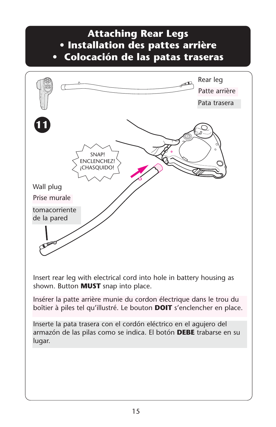 Graco Swing n' Bounce User Manual | Page 15 / 52