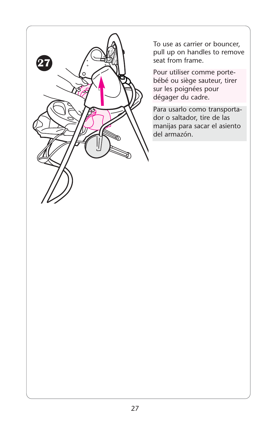 Graco Swing n' Bounce User Manual | Page 27 / 52