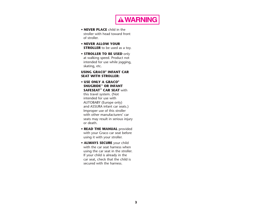 Graco ISPA083AD User Manual | Page 3 / 129