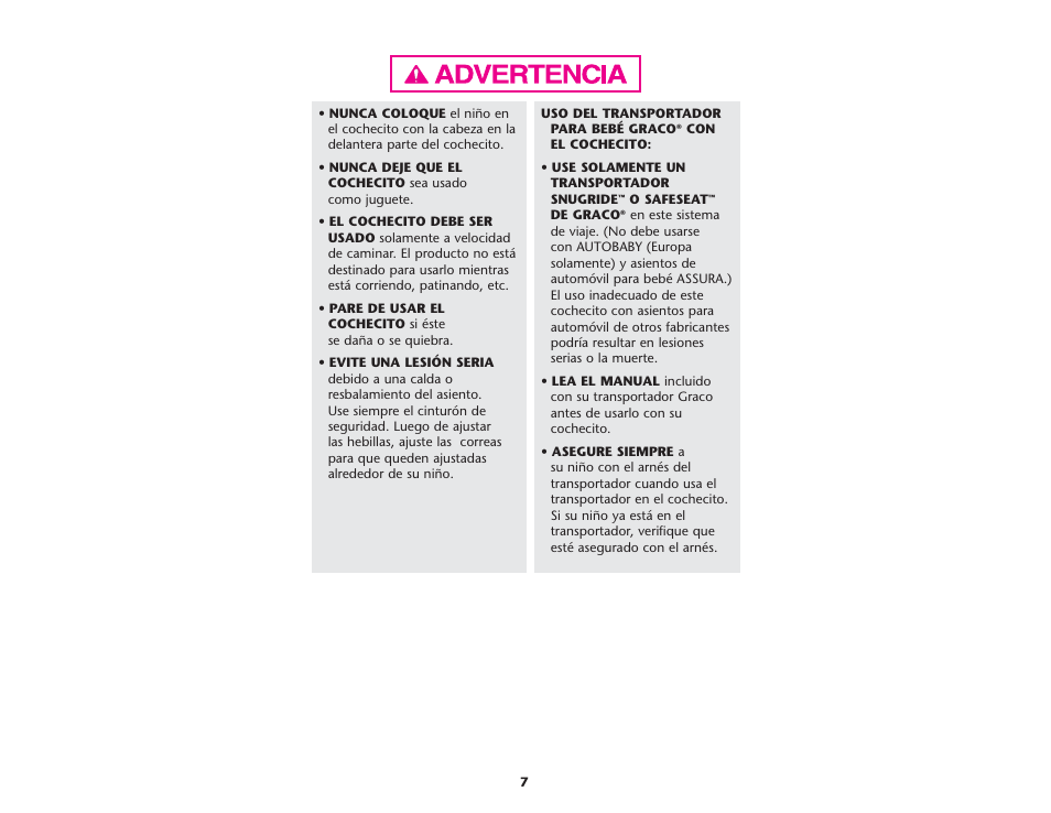 Graco ISPA083AD User Manual | Page 7 / 129