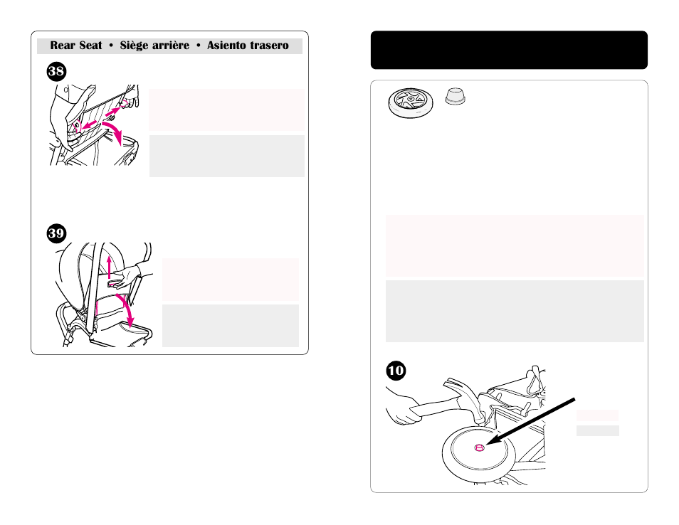 Rear seat • siège arrière • asiento trasero | Graco ISPA067AA User Manual | Page 28 / 120