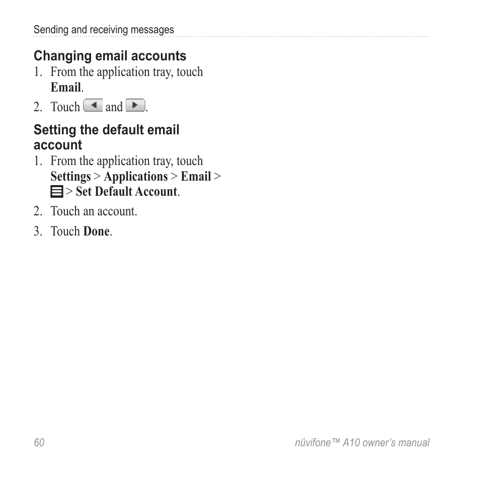 Graco NUVIFONE A10 User Manual | Page 68 / 136