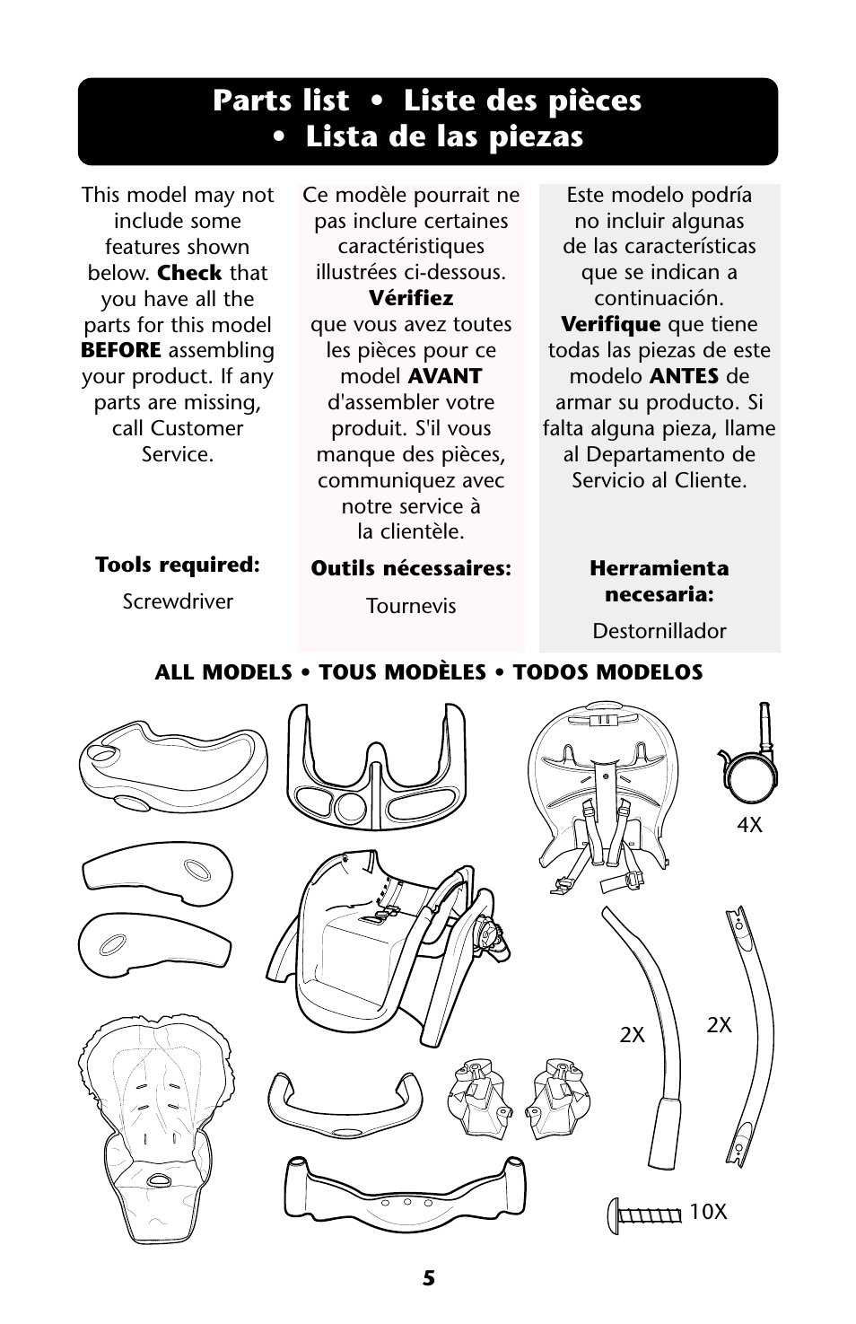 Graco HARMONY ISPH009AA User Manual | Page 5 / 32