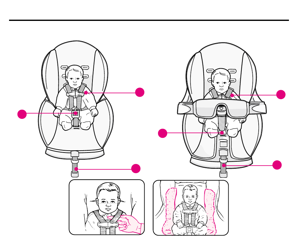 Colocar al niño en el asiento de seguridad | Graco COMFORTSPORT ISPC054BA User Manual | Page 61 / 84