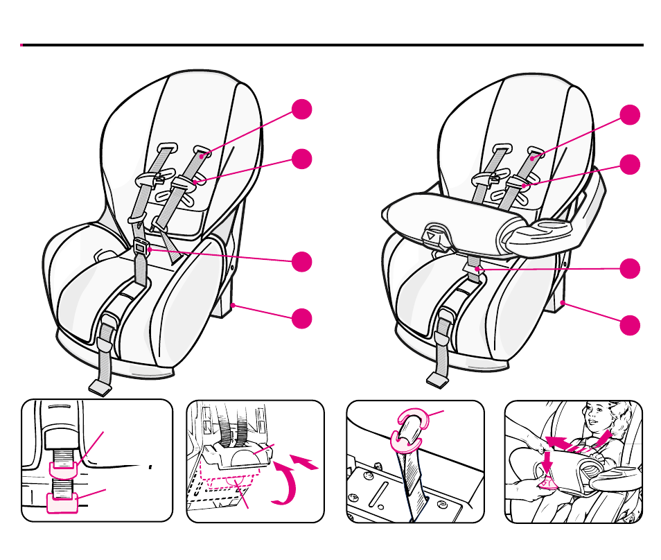 Operaciones y ajustes | Graco COMFORTSPORT ISPC054BA User Manual | Page 63 / 84