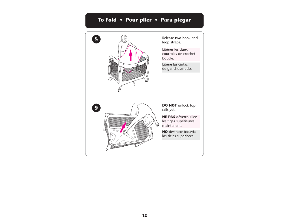Graco Pack 'n Play 9955SML User Manual | Page 12 / 40