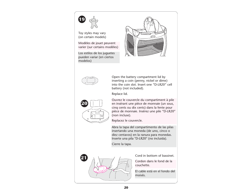 Graco Pack 'n Play 9955SML User Manual | Page 20 / 40