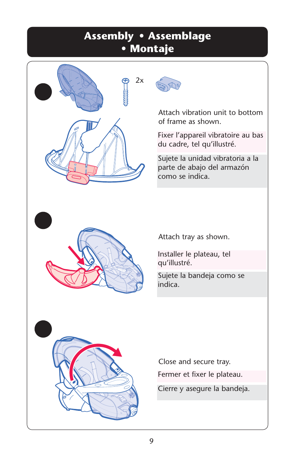 Ssembly s | Graco Silhouette 1761304 User Manual | Page 9 / 44